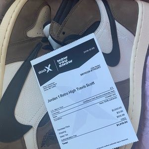 Travis Scott Jordan 1 (worn twice)